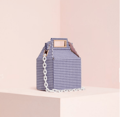 Checkered Bag on display, featuring a stylish chain strap, perfect as a Crossbody Bag or Shoulder Bag.