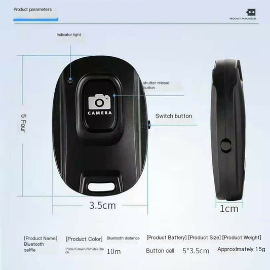 New Single Button Bluetooth Selfie Remote Controller