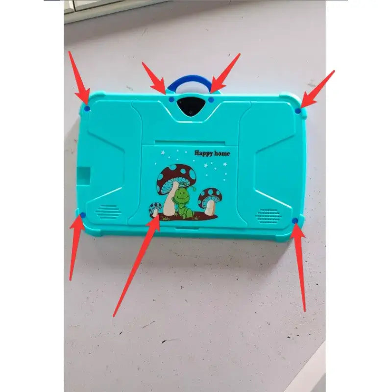 7-inch Tablet 4 64 Children's Tablet Full HD Screen with colorful design and carry handle.