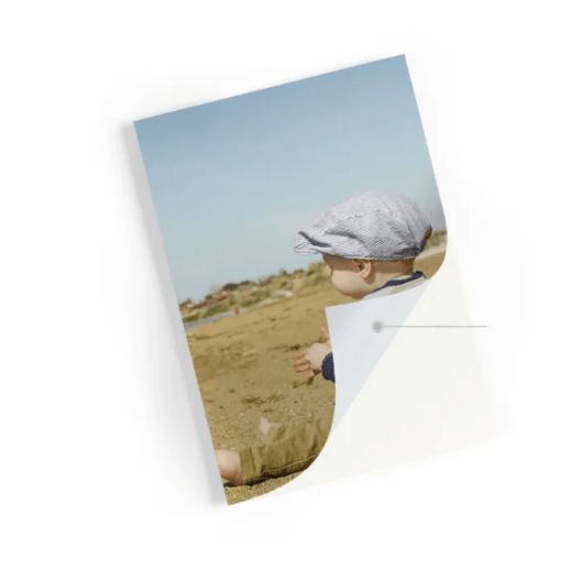 Wireless Color Photo Printer output showcasing a vibrant print of a child on the beach.