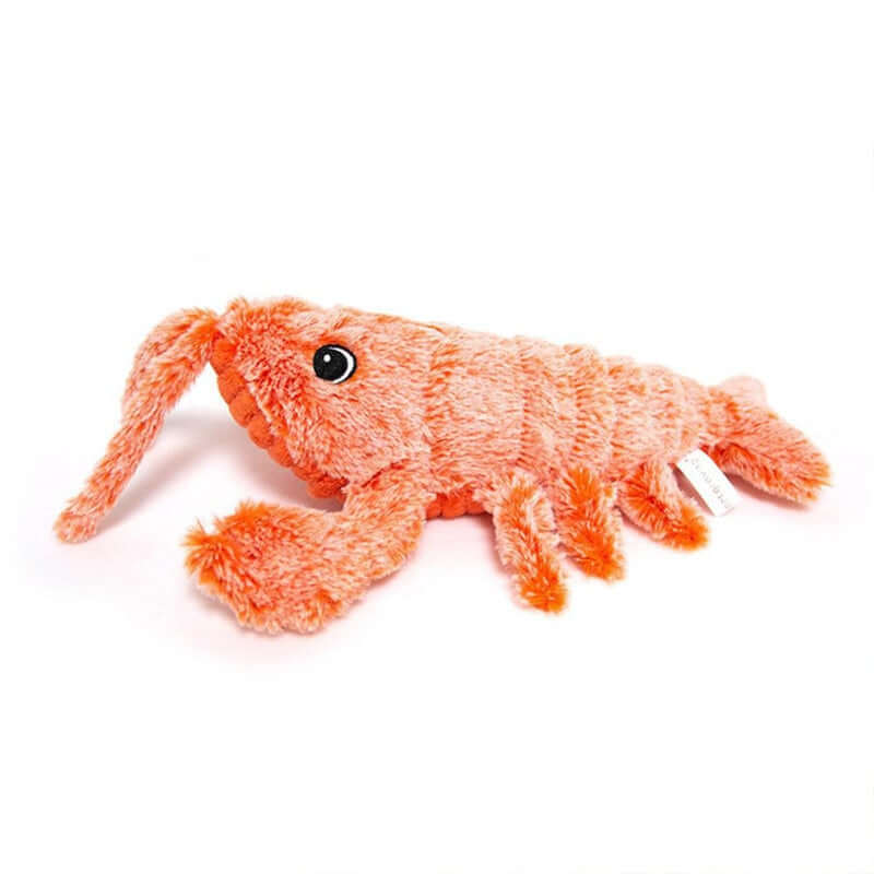 Electric Dancing Lobster Pet Toy - plush orange lobster toy for pets, designed for interactive play and entertainment.
