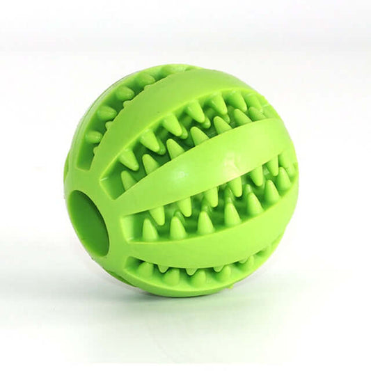 Durable rubber chew balls for pets, perfect for keeping furry friends entertained and engaged.