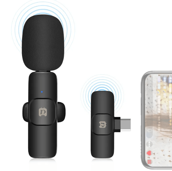 Neck Clip Microphone designed for hands-free audio recording and clarity, ideal for podcasts and presentations.