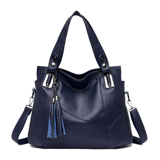 Grand Sac à Bandoulière Tendance en Cuir Souple pour Femme