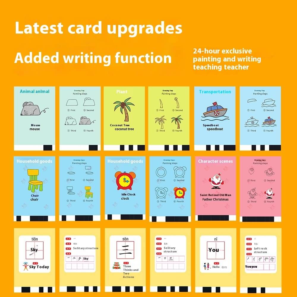 Intelligent Automatic Drawing Robot card upgrades featuring painting and writing teaching functions.