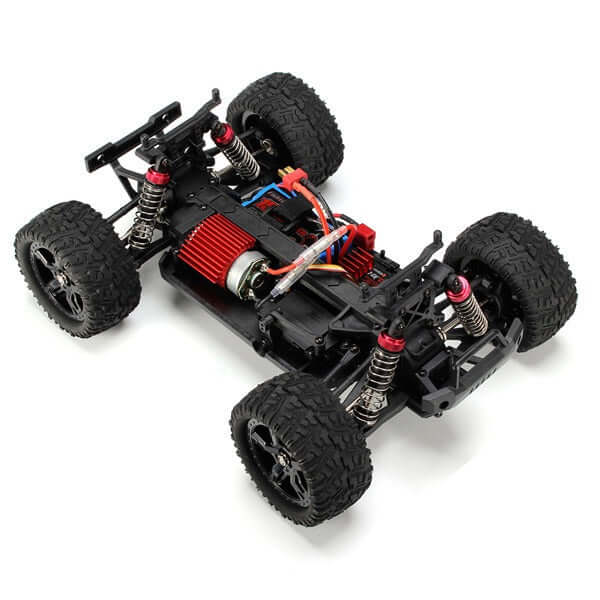 REMO 1631 RC off-road truck showcasing its powerful motor and durable chassis design.