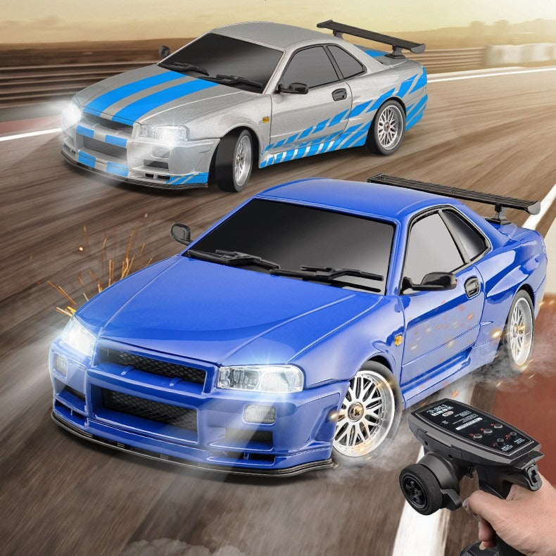 Voiture télécommandée de course à l'échelle 1:18 – Carrosserie métallique