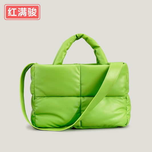 Women's Quilted Square Tote Bag for Autumn/Winter