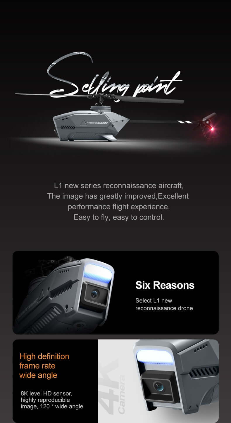 High-definition Remote Control Reconnaissance 8K UAV showcasing 8K aerial photography drone capabilities.