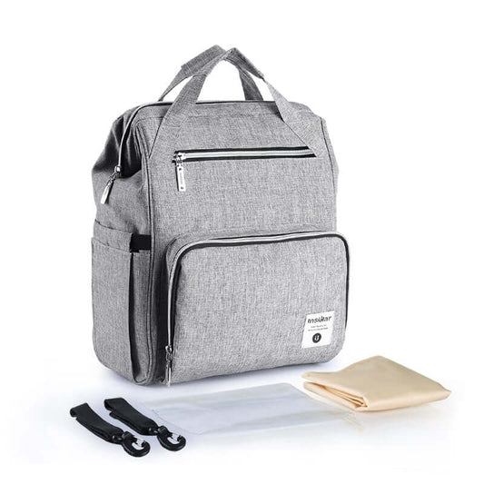 Large capacity waterproof backpack with multiple pockets and removable straps.