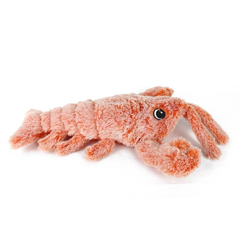 Interactive electric lobster pet toy, plush lobster design, perfect for engaging your furry friend in play.