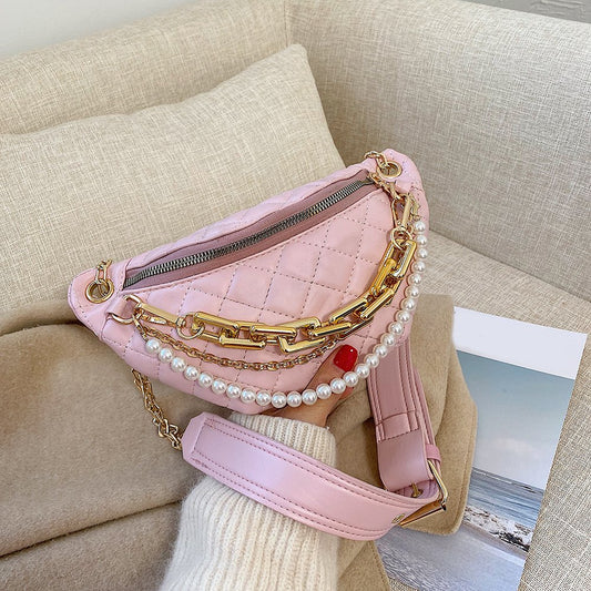Women's Diamond Chain Crossbody Bag