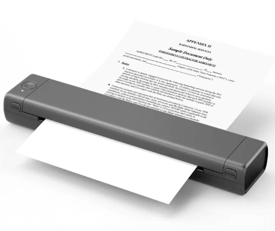 Wireless Thermal Printer printing documents wirelessly in a portable design