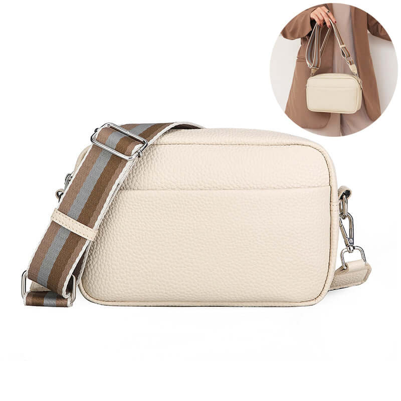 Solid Color Women's Messenger Bag with Wide Strap, stylish PU material, ideal for modern women's daily use.