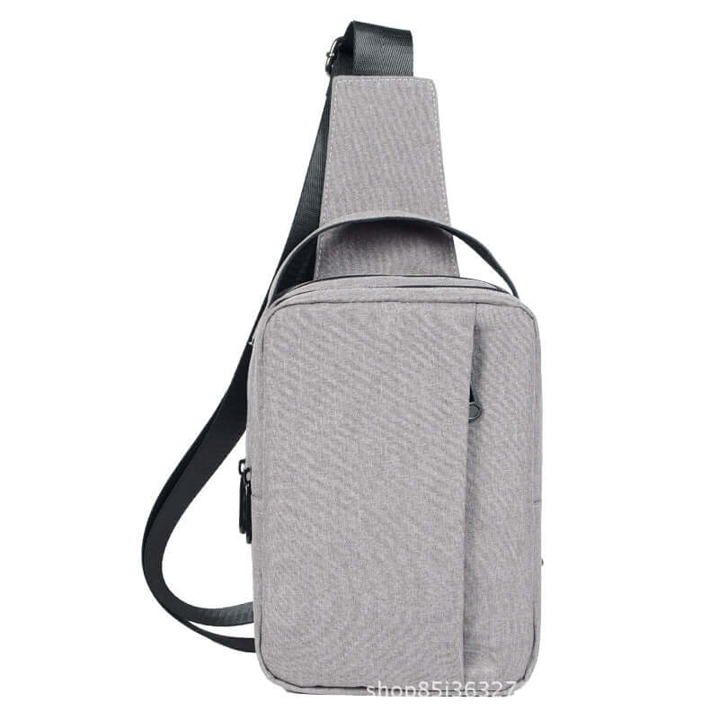 Stylish chest crossbody shoulder bag made from high-quality canvas, perfect for casual outings.