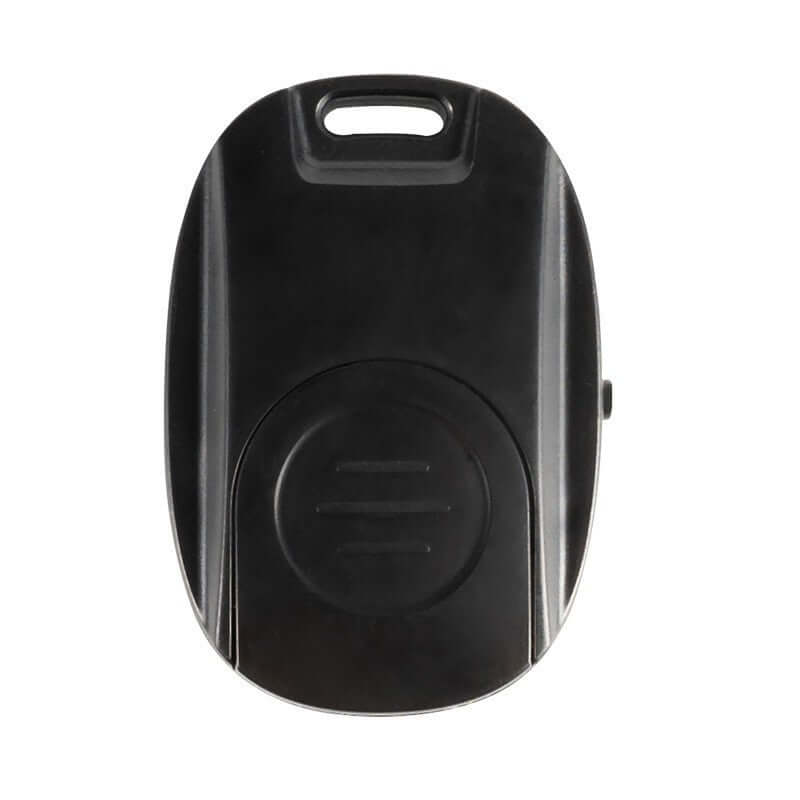 New Single Button Bluetooth Selfie Remote Controller in sleek black design for effortless photo capture.